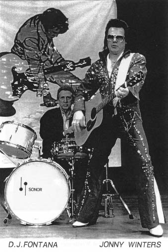 Jonny Winters mit D.J. Fontana